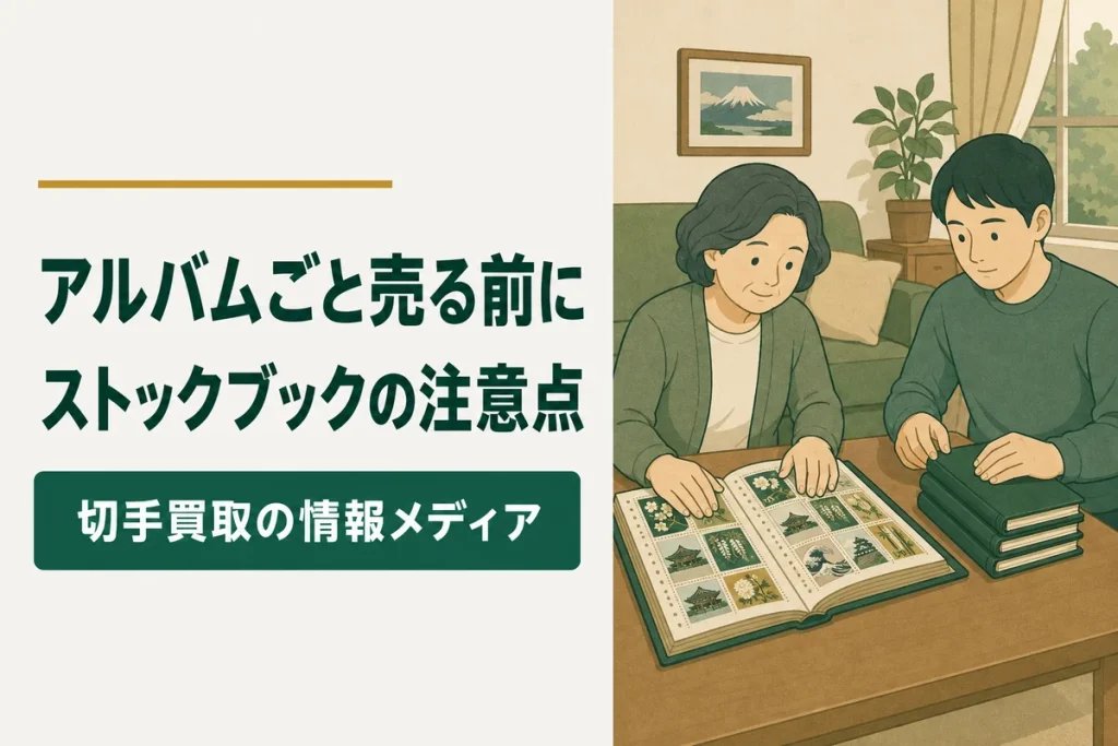 切手アルバム・ストックブックごと売るときの注意点