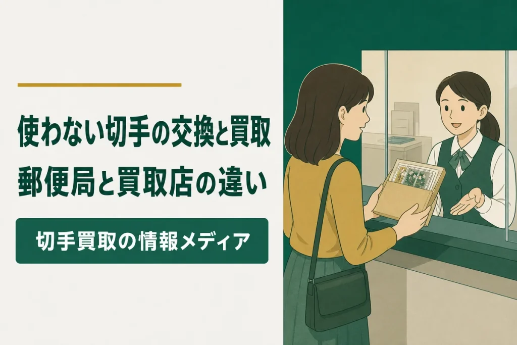 使わない切手は郵便局で交換できる？買取との違い