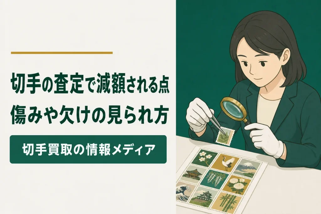 切手の査定で減額されやすいポイント